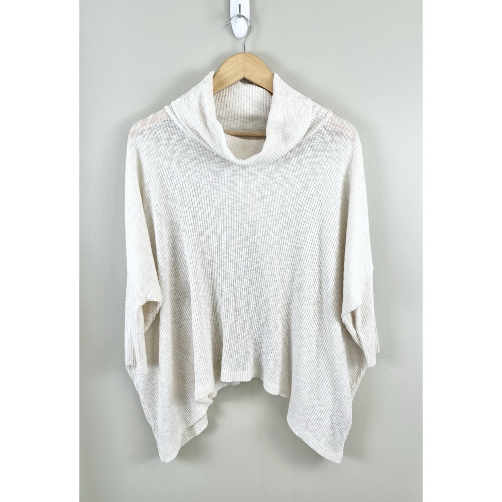 Free‎ People Beach World Traveler Split Back Hem Women's Size Sm Ivory USA Made